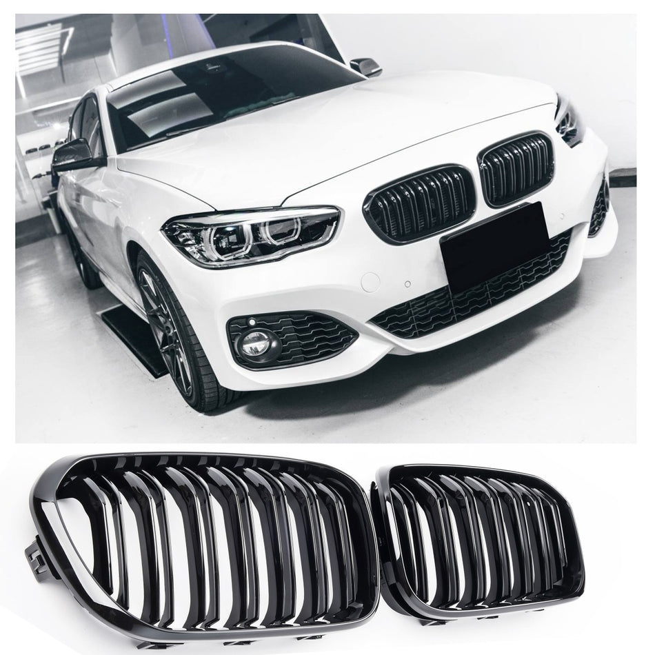Griglia Nero Lucido per BMW Serie 1 F20 F21 2015-2019