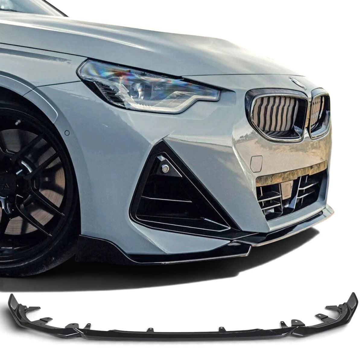 Splitter Anteriore Nero Lucido per BMW Serie 2 G42 (2021-2026)