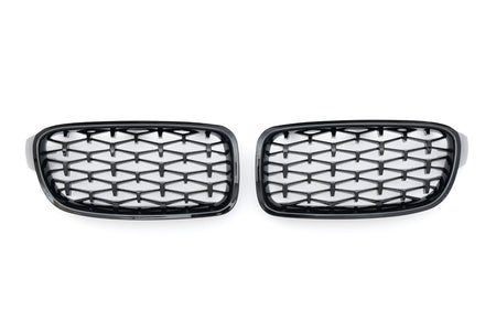 Griglia Diamond Style Nero Lucido per BMW Serie 3 F30 F31 2011-2019