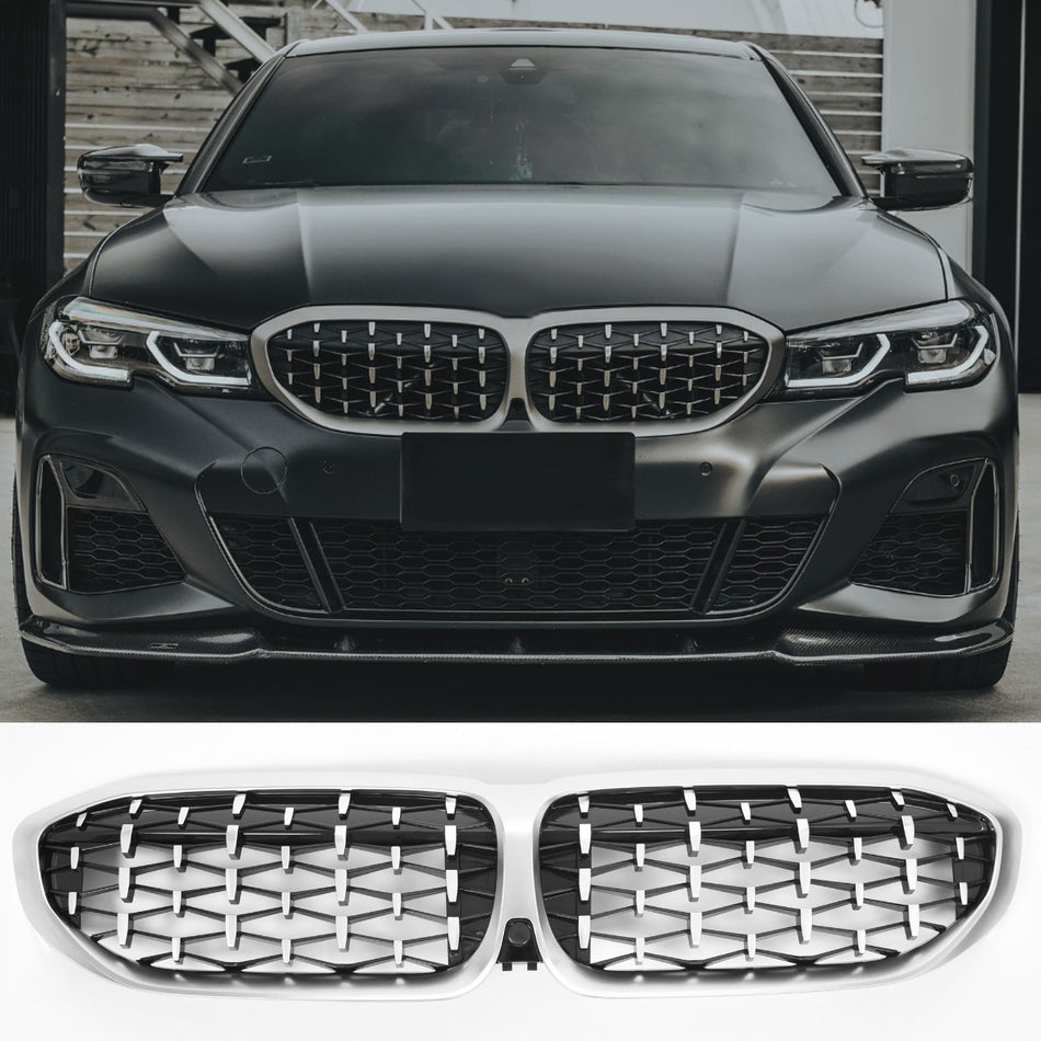 Griglia Cromato Nero Diamond Style per BMW Serie 3 G20 (2019-2022)