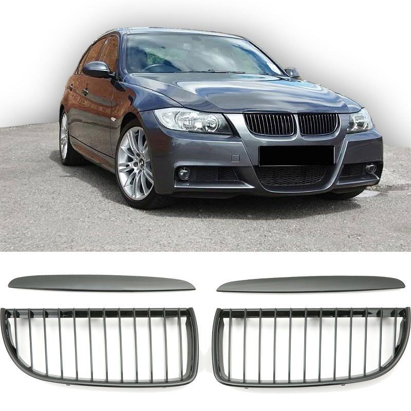 Griglia Nero Lucido per BMW Serie 3 E90 E91 (2005-2008)
