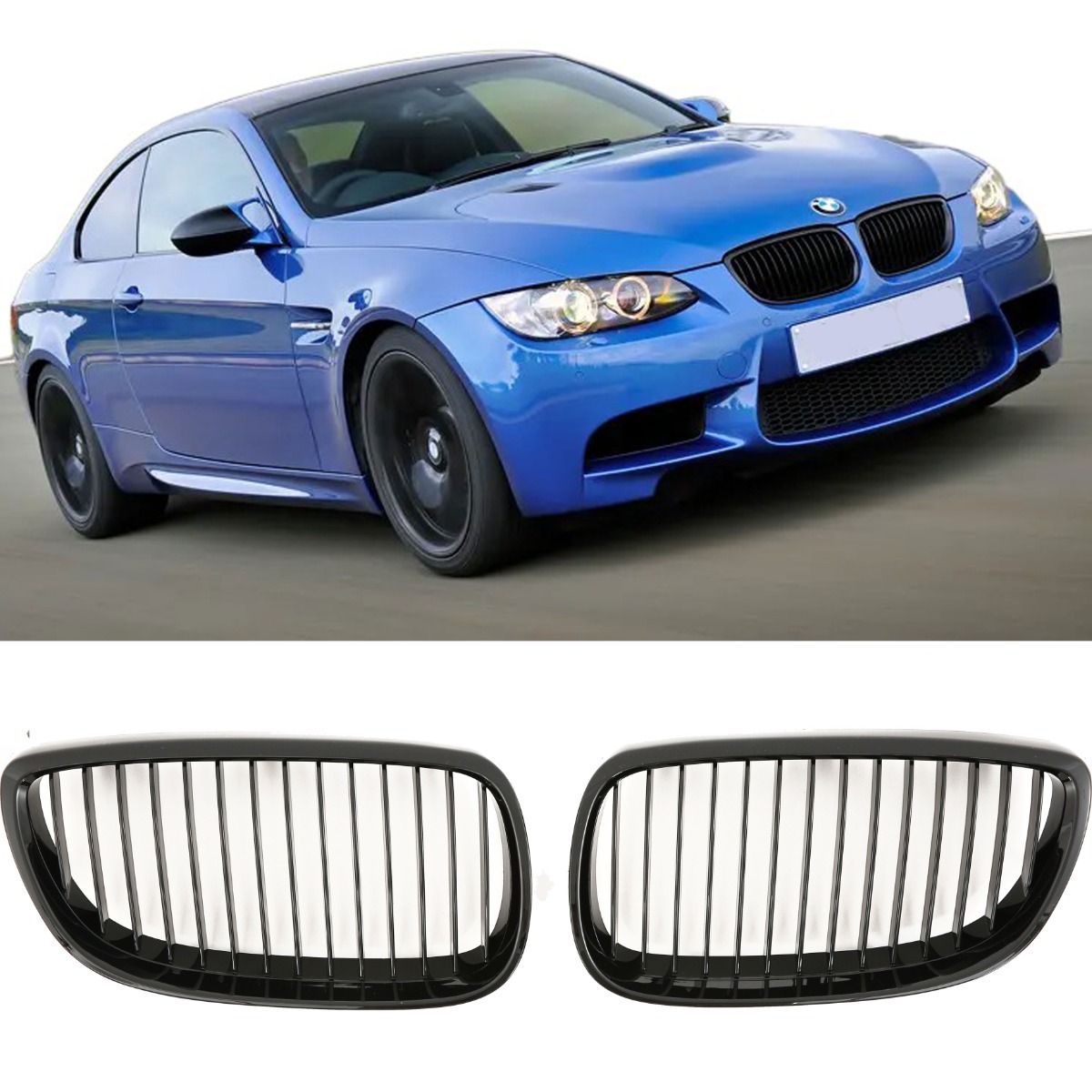 Griglia Nero Lucido per BMW Serie 3 E92 E93 M3 2006-2013