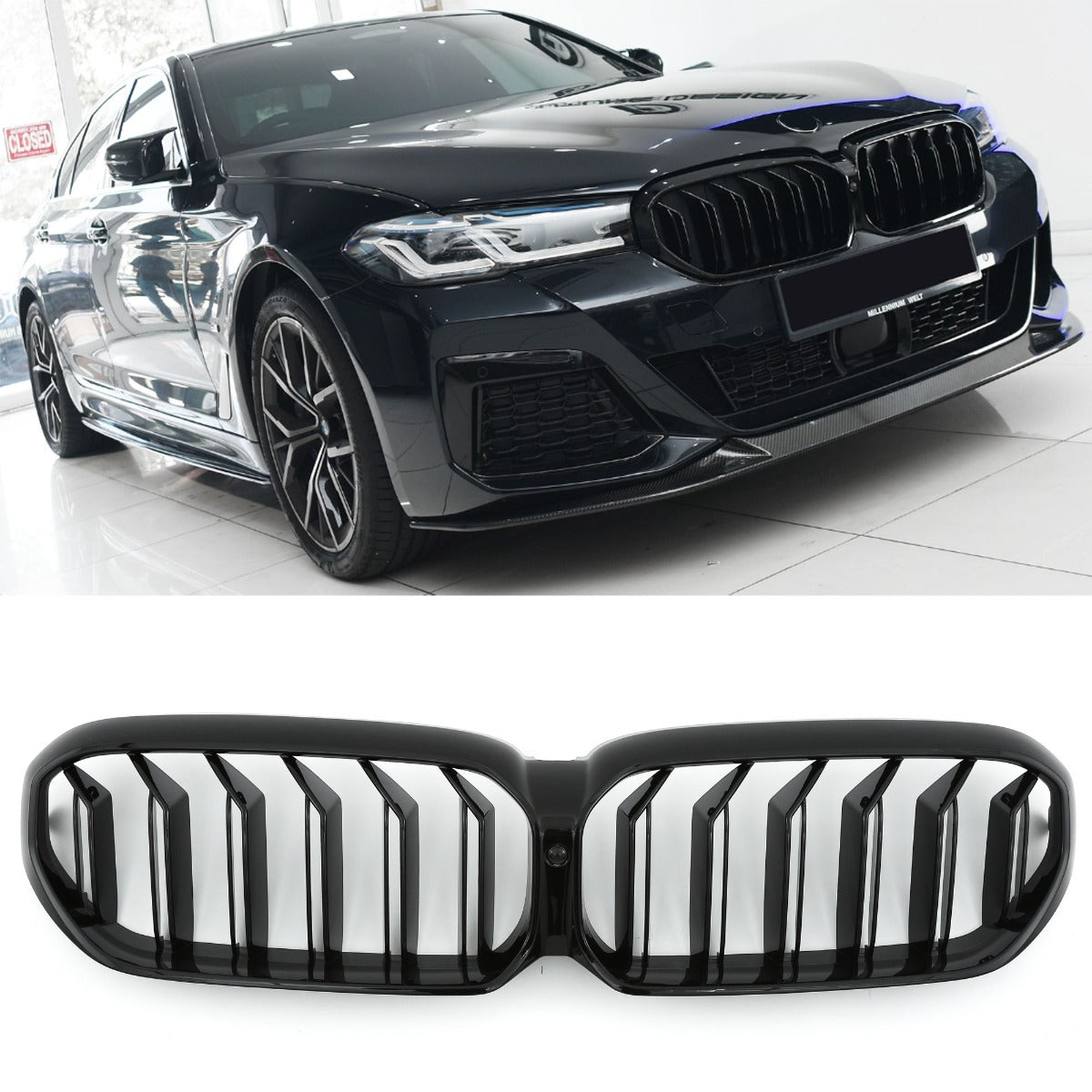 Griglia Nero Lucido per BMW Serie 5 G30 G31 Restyling 2020-2023