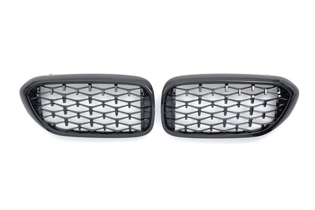 Griglia Diamond Style Nero Lucido per BMW Serie 5 G30 G31 2017-2020