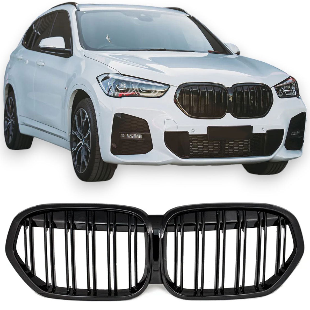 Griglia Nero Lucido per BMW X1 F48 Restyling (2019-2022)
