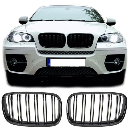 Griglia Nero Lucido per BMW X5 X6 E70 E71 (2007-2014)