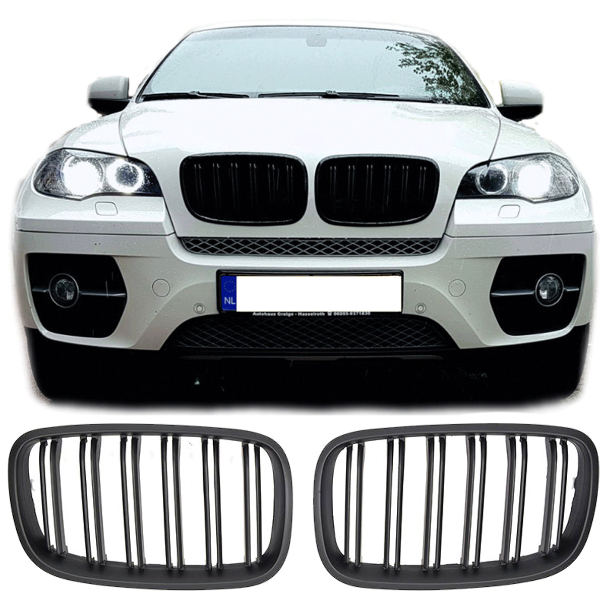 Griglia Nero Opaco per BMW X5 X6 E70 E71 (2007-2014)
