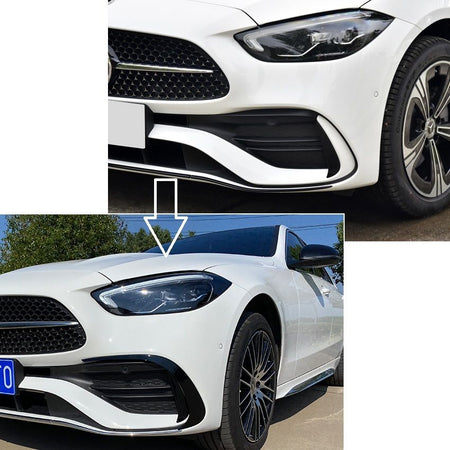 Anteriore Flap Aerodinamici Spoiler per Mercedes W206 S206 C AMG Line 2021-2026