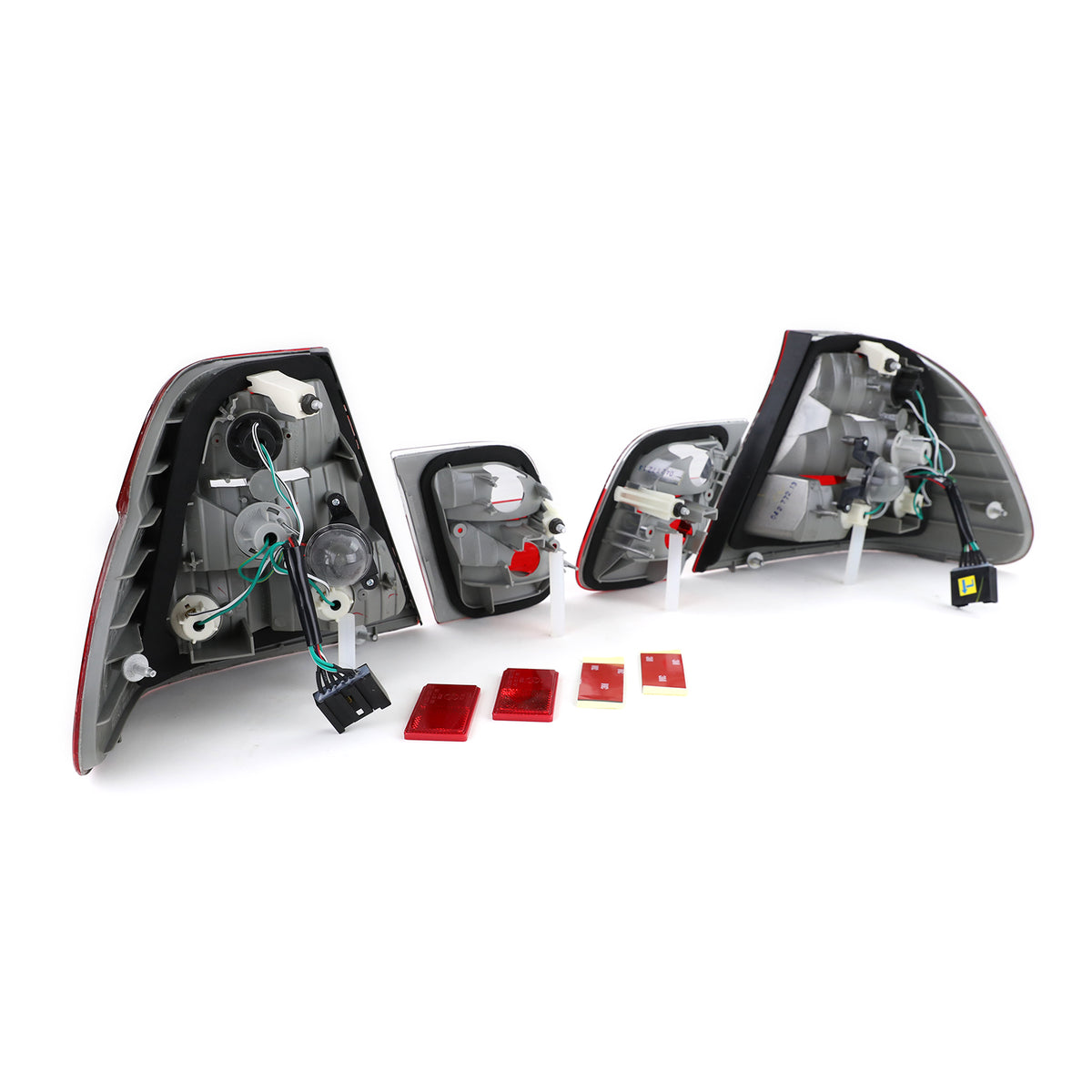 Fanali Posteriori Facelift Look Rosso/Trasparente per BMW Serie 3 E46 Berlina
