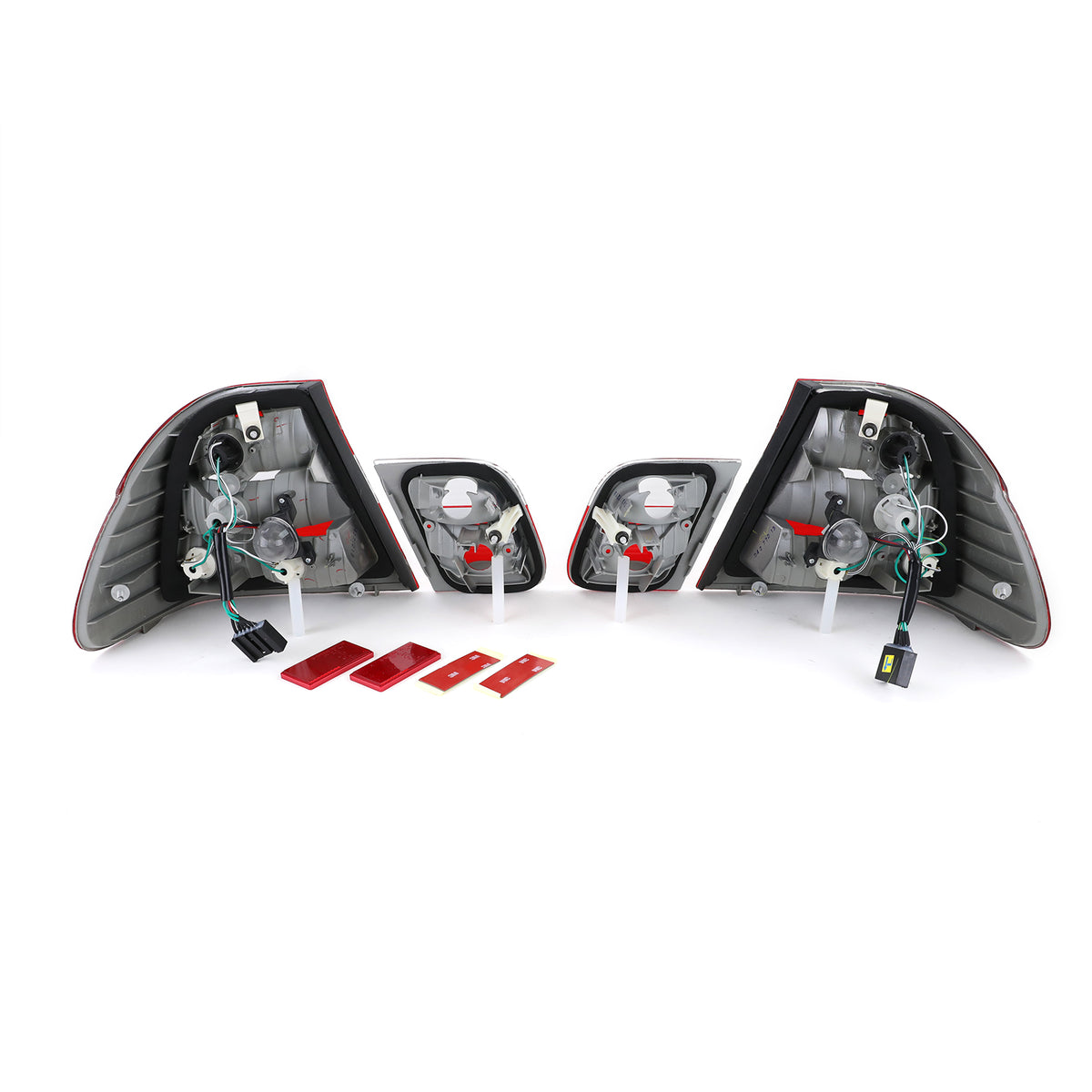 Fanali Posteriori Facelift Look Rosso/Trasparente per BMW Serie 3 E46 Berlina