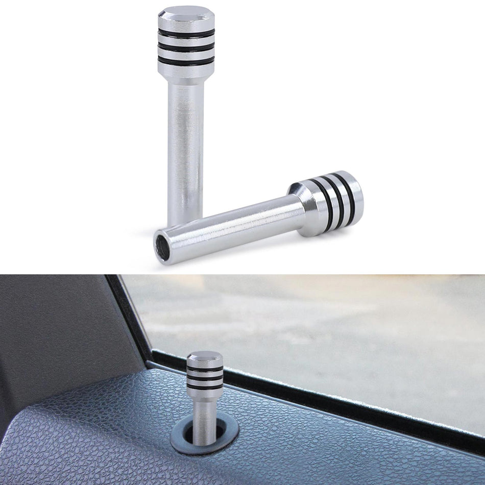 Alluminio Pomelli Porta Set Lucido per BMW E28 E30 E32 E34 E36 (1983-1998)