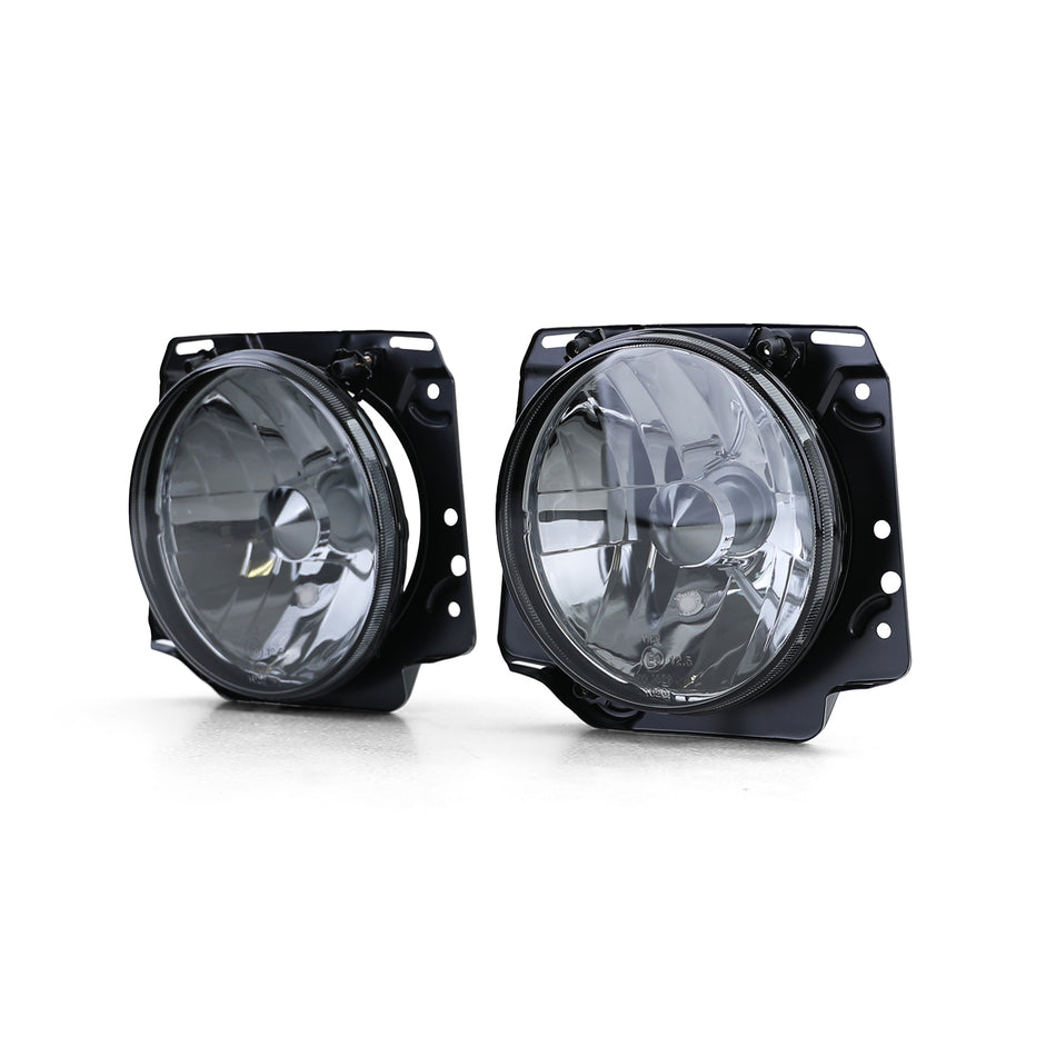 Fari Vetro Trasparente Neri Fumé H4 per Volkswagen Golf 2 (1983-1991) - 1 Paio