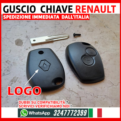 Guscio Chiave 2 Tasti Lama VAC-102 per Renault CLIO MODUS TWINGO KANGO DACIA