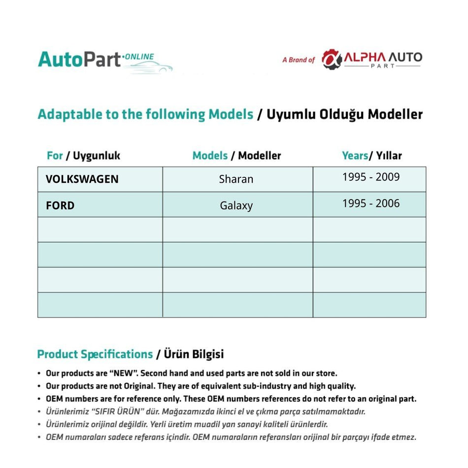Kit Riparazione Parabrezza Anteriore Destro Ford Galaxy