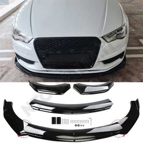 SPOILER FRONTALE LAMA ANTERIORE SOTTO PARAURTI per AUDI A3 A4 RS4 A5 A6 C6 A7 A8 8V 8P