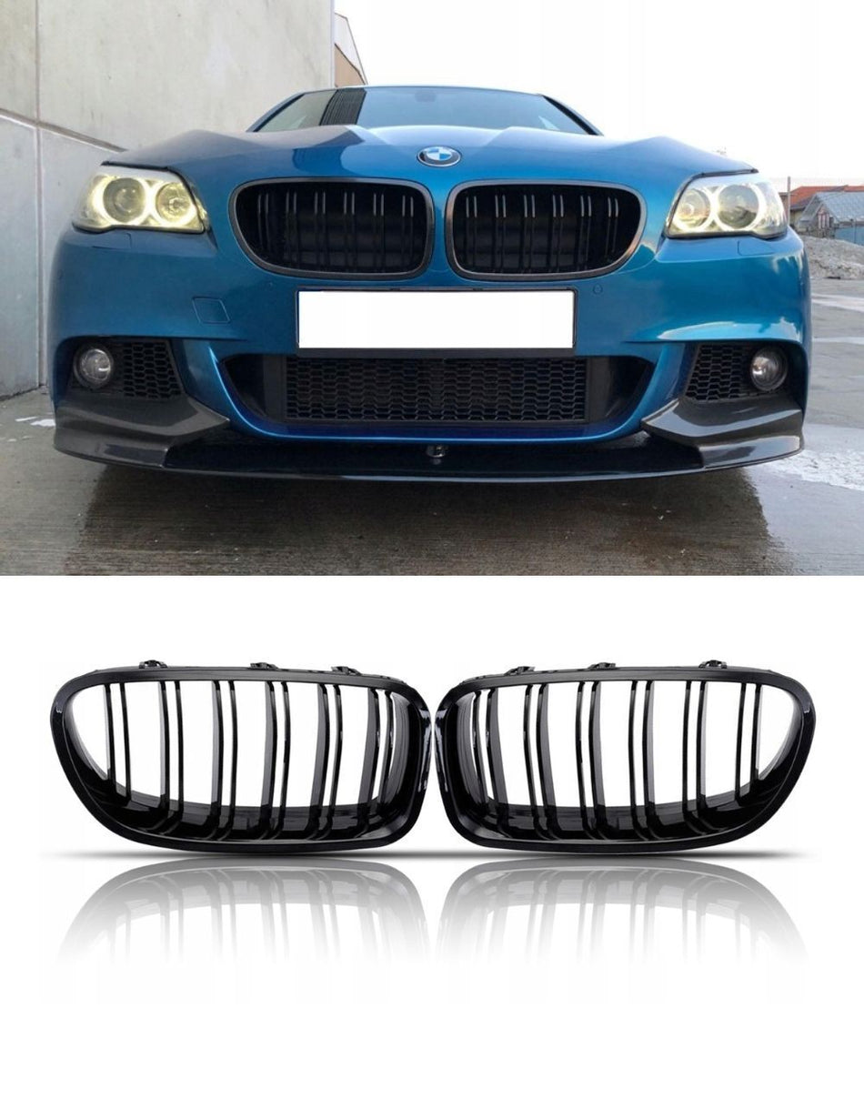 per Serie 5 F10 F11 2010-2017 Griglia M Look Nero Lucido