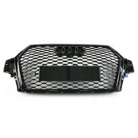 per AUDI Q7 4M 2015-2019 Griglia Anteriore RSQ7 Look Nero Lucido