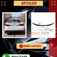 SPOILER Posteriore per ALFA ROMEO GIULIA Poliuretano QUALITA' A+++ NERO LUCIDO