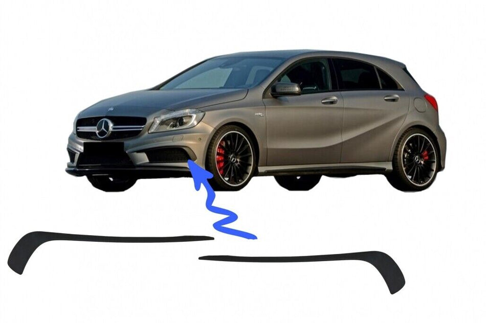 Splitter per paraurti anteriore, alette aerodinamiche per Mercedes Classe A W176