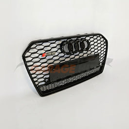Griglia a nido d'ape TOTAL BLACK RS6 Quattro Design per Audi A6 4G C7 2014-2018
