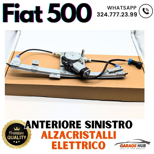 Alzacristalli Elettrico Sinistro --> FIAT 500 500C / Abarth dal 2007 + MOTORINO
