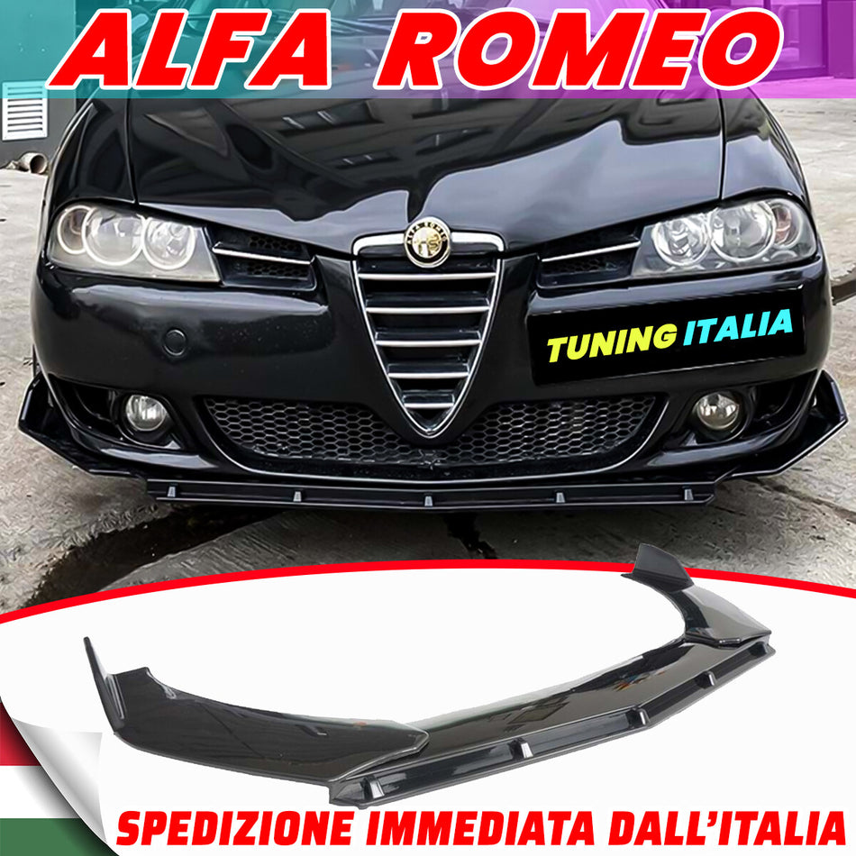 ALFA Romeo 159 156 157 Diffusore Anteriore *SPORT STYLE* ABS Spoiler Sotto Pa...