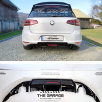 DIFFUSORE POSTERIORE con LED per VW GOLF 7.5 dal 2017  Nero Lucido