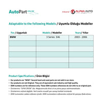 Guida Scivoloso Tetto Apribile BMW Serie 3 E46
