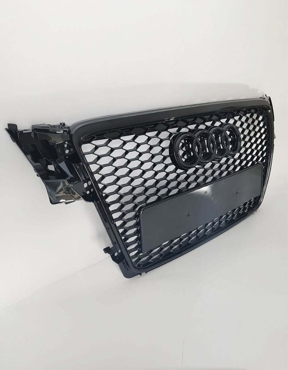 per AUDI A4 B8 8K 2007-2011 Griglia Anteriore RS4 Nero Lucido