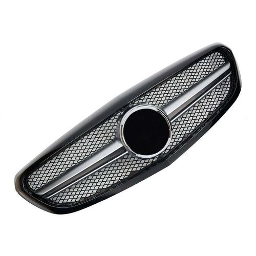 per Mercedes C W205 S205 2014-2018 Griglia Anteriore Nero Look AMG