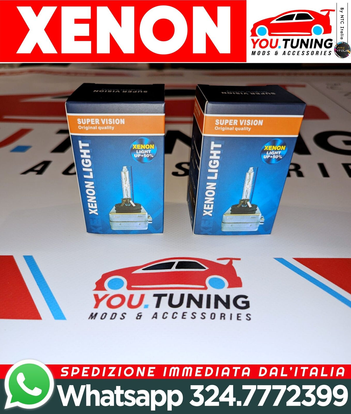 Kit Lampadine BI-XENON D1S Luci Auto RICAMBIO XENON Lampade 6000K 10000LM – vista 7