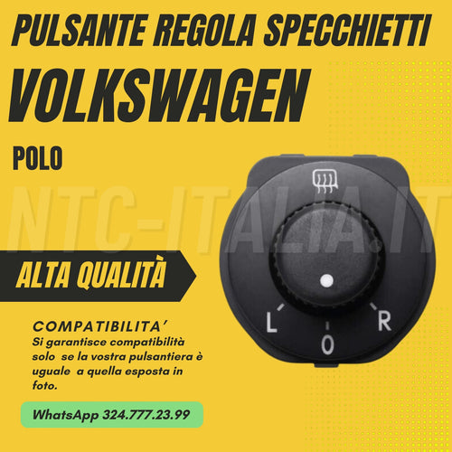 Manopola regolazione✨ specchietti per Volkswagen Polo 6R 6C1959565