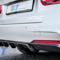 Diffusore ?CARBONIO M3? per BMW Serie 3 F30 F31 F35 ->M Sport per Scarico a Sx