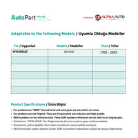 Guarnizioni pedale freno/frizione Hyundai Accent