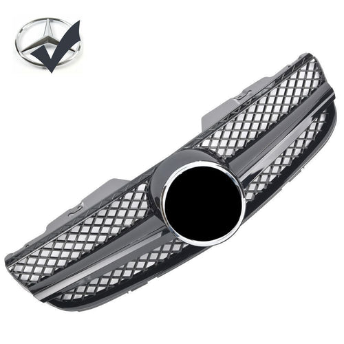 Griglia griglia sportiva per Mercedes R230 SL 2006-2008 nero lucido AMG LOOK
