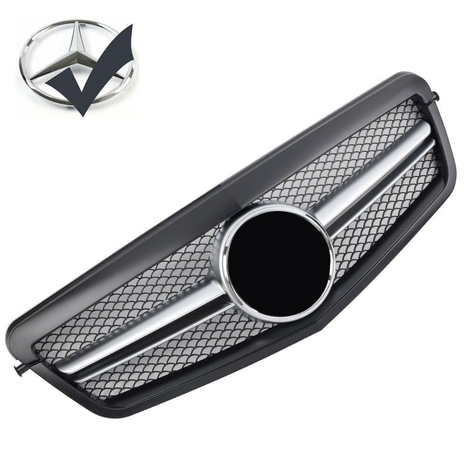 Griglia griglia sportiva per Mercedes W212 E FINO AL 2013 NERO OPACO AMG LOOK
