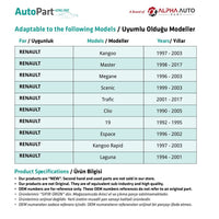 Freccia laterale con guarnizione per Renault