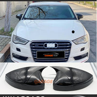 Copri Calotte Specchietti SPORT *Look S3* per Audi A3 8V 2012-2019  Nero Lucido