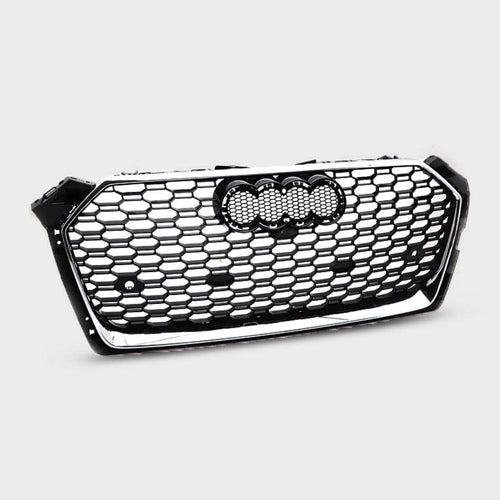 per AUDI A5 F5 2016-2019 Griglia Radiatore RS5 Look Nero Cromato