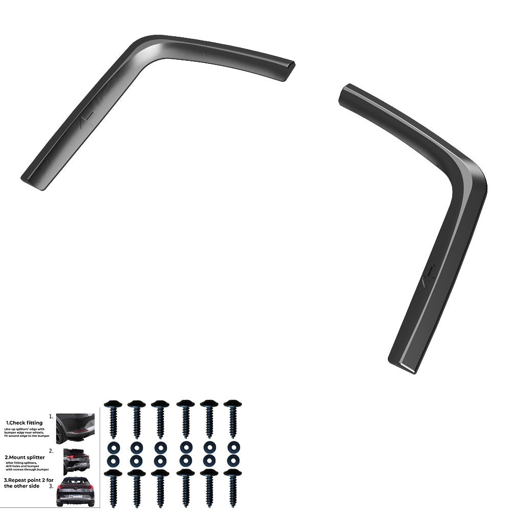 Spoiler laterali posteriori compatibili con VW VOLKSWAGEN Transporter T7 2024+ / – vista 6