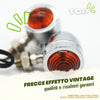 KIT Luci Tonde CROMATE Frecce per Moto Honda Suzuki Honda Yamaha Kawasaki