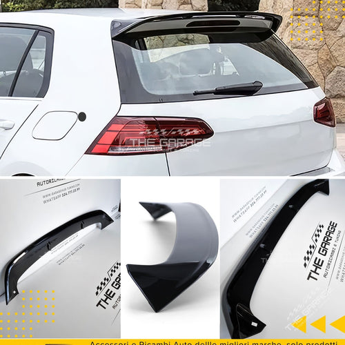 Spoiler Posteriore Sportivo per VW Golf 7, 7.5 (2013-2020) STANDARD Nero Lucido