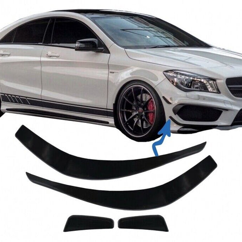 Pinne Splitter Paraurti Anteriore Aero per Mercedes CLA W117 C117 X117 (2013-201
