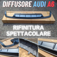 Diffusore Posteriore LOOK RS per -> AUDI A6 4G C7 (2015-2018) -> SOLO per SLINE