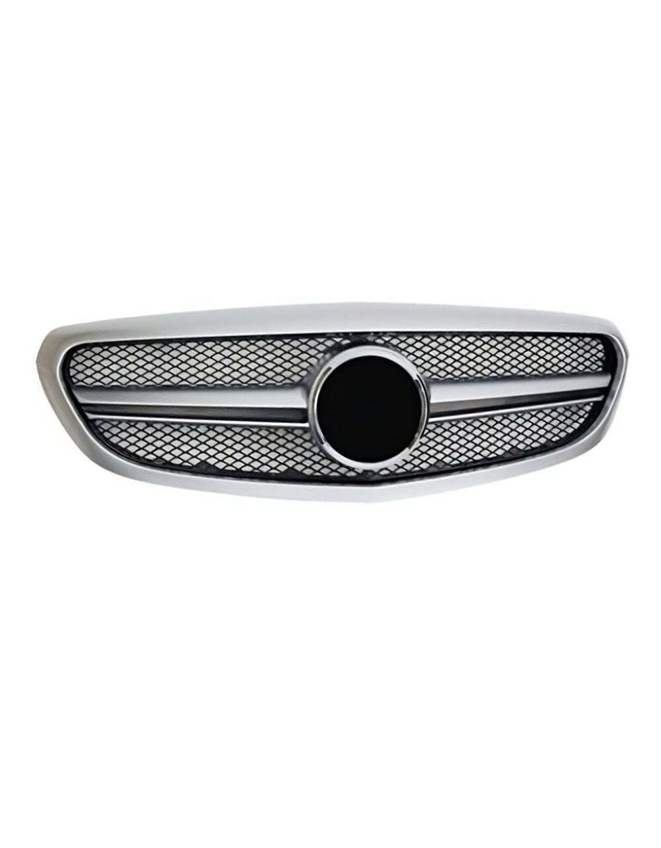 per Mercedes C W205 S205 2014-2018 Griglia Anteriore Cromato Look AMG