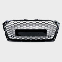 per AUDI A5 F5 2016-2019 Griglia Radiatore RS5 Look Nero Lucido