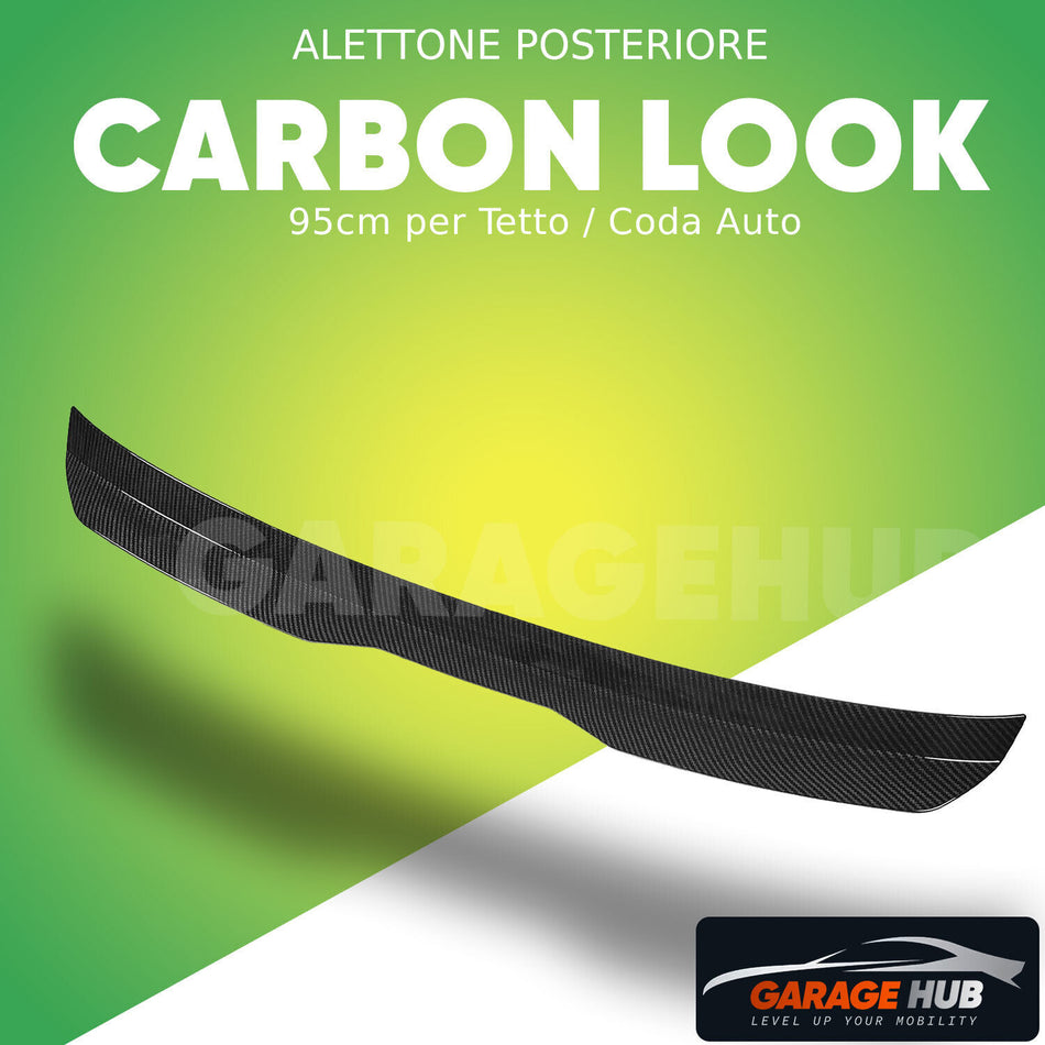 Alettone Spoiler Posteriore Tetto/Coda Carbonio VW Audi a1 a3 Golf 4 5 6 Civic