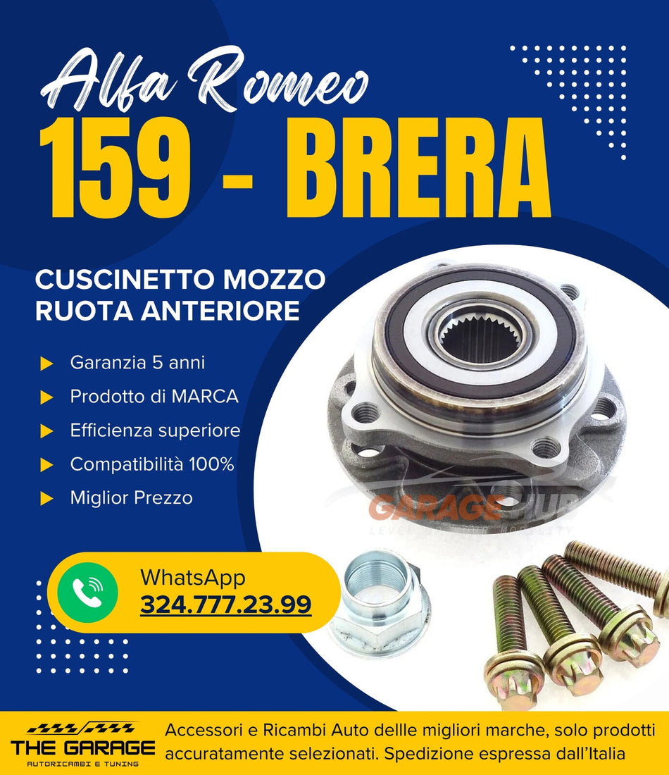 ✅Mozzo Cuscinetto Ruota Anteriore per --> ALFA ROMEO 159 BRERA SPIDER dal 2005