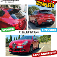 Bodykit Completo per Giulietta SPOILER + DIFFUSORE + LAMA / Stile Quadrifoglio