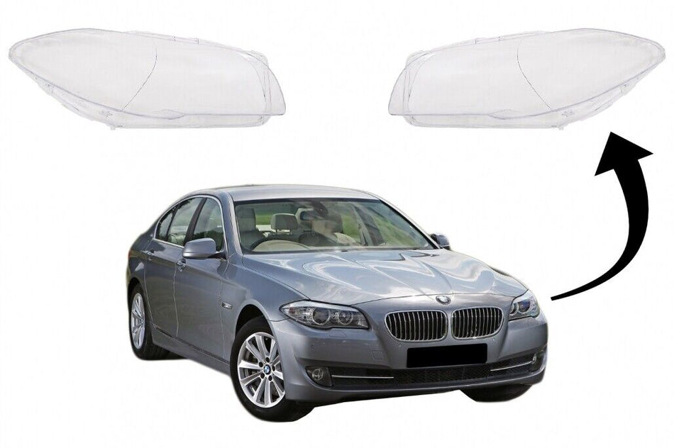 Occhiali con lenti per fari per BMW Serie 5 F10 F11 F18 (2010-2017) Ottica in ve